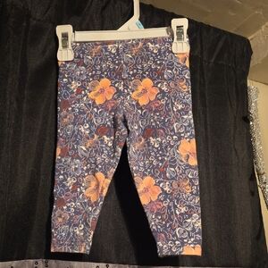 🔵OshKosh B'gosh Blue and Orange Floral Leggings